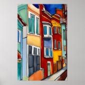 Ruhenhäuser Abstrakt, ohne Rahmen Poster (Vorne)