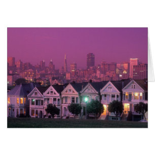 Ruhenhäuser bei Sonnenuntergang in San Francisco,