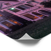 Ruhenhäuser bei Sonnenuntergang in San Francisco, Poster (Ecke)