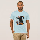 Ruhepause-Hexengesicht Kaffee Halloween T-Shirt (Vorne ganz)