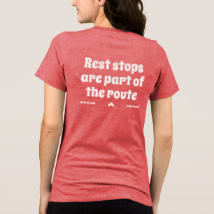 Ruhepausen sind Teil der Routentypografie Tri-Blend Shirt