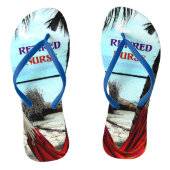 Ruhephase, Hängematte unter den Palmen Badesandalen (Fußbett)