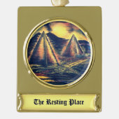 Ruheplatz Banner-Ornament Gold (Vorderseite)