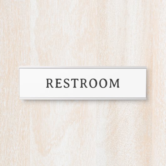 RUHERAUM | Professionelles modernes Türschild (Vorderseite )