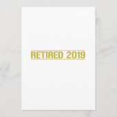 Ruhestand 2019 Ich arbeitete mein ganzes Leben Programm (Vorderseite)