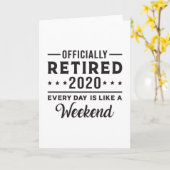 Ruhestand 2020 Ruhepause Schöne Geschenkidee Karte (Gelbe Blume)