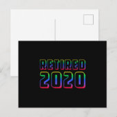 Ruhestand 2020 Ruhestand Opa Funny Geschenk Postkarte (Vorne/Hinten)