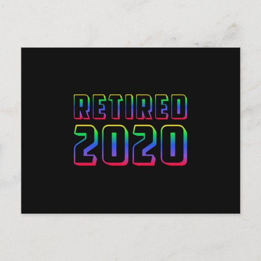 Ruhestand 2020 Ruhestand Opa Funny Geschenk Postkarte (Vorderseite)