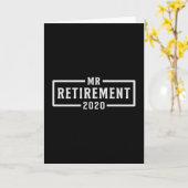 Ruhestand 2020 Ruheständler Großvater Funny Gesche Karte (Gelbe Blume)