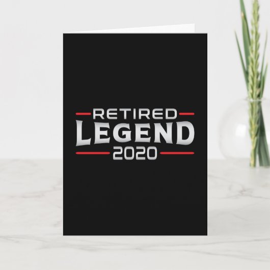 Ruhestand 2020 Ruheständler Karte (Vorderseite)