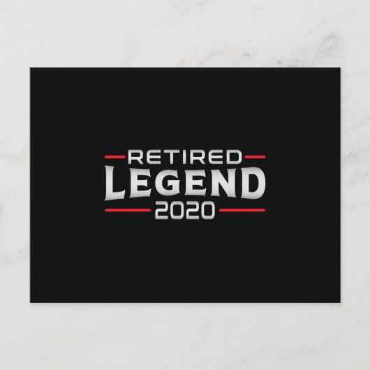 Ruhestand 2020 Ruheständler Postkarte (Vorderseite)