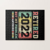 Ruhestand 2022 Nicht mein Problem mehr Ruhestand Puzzle (Horizontal)