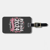 Ruhestand 2024 Nicht mein Problem mehr Ruhestand Gepäckanhänger (Vorderseite horizontal)