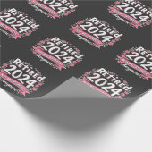 Ruhestand 2024 Nicht mein Problem mehr Ruhestand Geschenkpapier (Ecke)