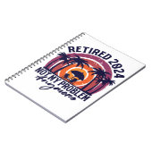 Ruhestand 2024 Nicht mein Problem mehr Ruhestand Notizblock (Linke Seite)