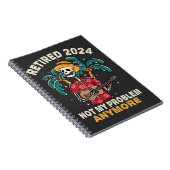 Ruhestand 2024 Nicht mein Problem mehr Ruhestand Notizblock (Rechte Seite)