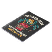 Ruhestand 2024 Nicht mein Problem mehr Ruhestand Notizblock (Linke Seite)