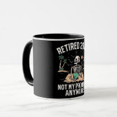 Ruhestand 2024 Nicht mein Problem mehr Ruhestand Tasse (Vorderseite Links)