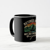 Ruhestand 2024 Nicht mein Problem mehr Ruhestand Tasse (Vorderseite Links)