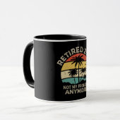 Ruhestand 2024 Nicht mein Problem mehr Ruhestand Tasse (Vorderseite Links)