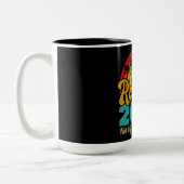 Ruhestand 2024 Nicht mein Problem mehr Ruhestand Zweifarbige Tasse (Links)