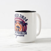 Ruhestand 2024 Nicht mein Problem mehr Ruhestand Zweifarbige Tasse (VorderseiteRechts)