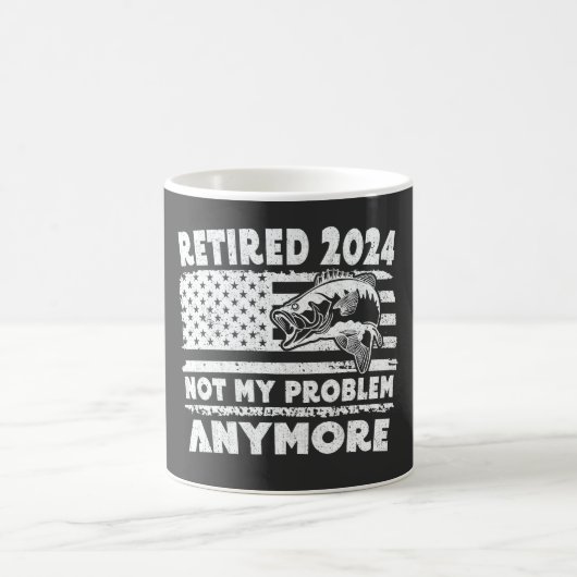 Ruhestand 2024 Nicht mein Problem noch mehr Funny Kaffeetasse (Mittel)