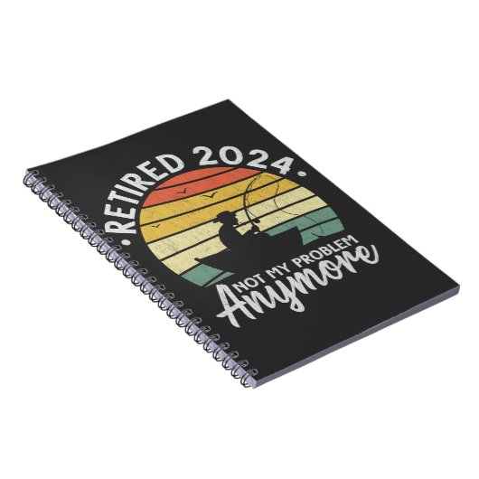 Ruhestand 2024 Nicht mein Problem noch mehr Funny Notizblock (Rechte Seite)