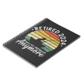 Ruhestand 2024 Nicht mein Problem noch mehr Funny Notizblock (Linke Seite)