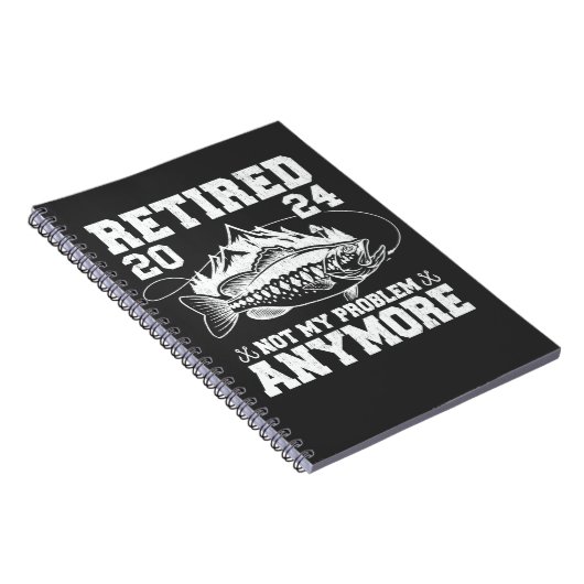 Ruhestand 2024 Nicht mein Problem noch mehr Funny  Notizblock (Rechte Seite)