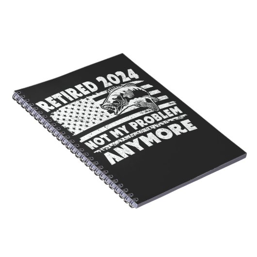 Ruhestand 2024 Nicht mein Problem noch mehr Funny  Notizblock (Rechte Seite)