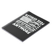 Ruhestand 2024 Nicht mein Problem noch mehr Funny Notizblock (Linke Seite)