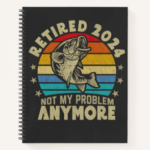 Ruhestand 2024 Nicht mein Problem noch mehr Funny  Notizblock