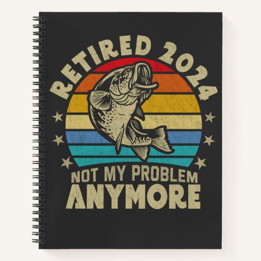 Ruhestand 2024 Nicht mein Problem noch mehr Funny Notizblock (Vorderseite)