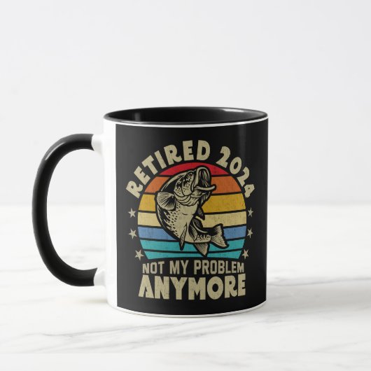 Ruhestand 2024 Nicht mein Problem noch mehr Funny Tasse (Links)