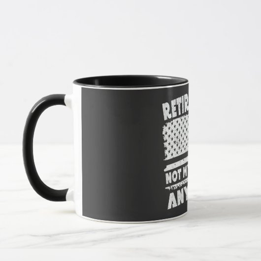 Ruhestand 2024 Nicht mein Problem noch mehr Funny  Tasse (Links)