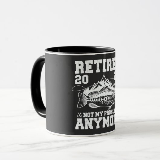 Ruhestand 2024 Nicht mein Problem noch mehr Funny Tasse (Vorderseite Links)