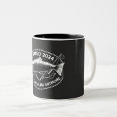 Ruhestand 2024 Nicht mein Problem noch mehr Funny Zweifarbige Tasse (VorderseiteRechts)