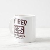 Ruhestand 2025 für Männer Spaß Kaffeetasse (Vorderseite Links)