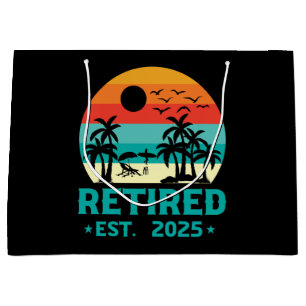 Ruhestand 2025 große geschenktüte