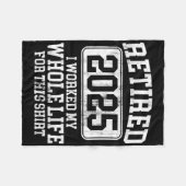 Ruhestand 2025 Männer Frauen Spaß T - Shirt.pn Fleecedecke (Vorderseite (Horizontal))