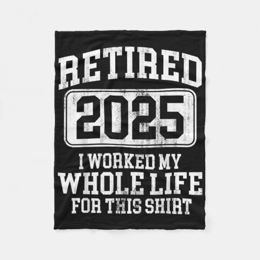 Ruhestand 2025 Männer Frauen Spaß T - Shirt.pn Fleecedecke (Vorderseite)