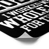 Ruhestand 2025 Männer Frauen Spaß T - Shirt.pn Poster (Ecke)