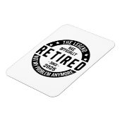 Ruhestand 2025 - Nicht mehr mein Problem - Ruhesta Magnet (Linke Seite)