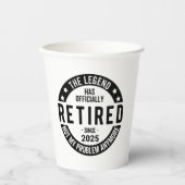 Ruhestand 2025 - Nicht mehr mein Problem - Ruhesta Pappbecher (Vorderseite)