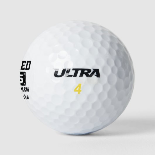Ruhestand 2025 Nicht mein Problem mehr Ruhestand Golfball (Logo)