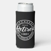 Ruhestand 2025 Nicht mein Problem mehr Ruhestand Selters Dosenkühler (Seltzer Rückseite)