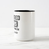 Ruhestand 2025 Nicht mein Problem mehr Ruhestand Zweifarbige Tasse (Mittel)