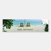 Ruhestand - Aaah...Rente Autoaufkleber (Vorne)