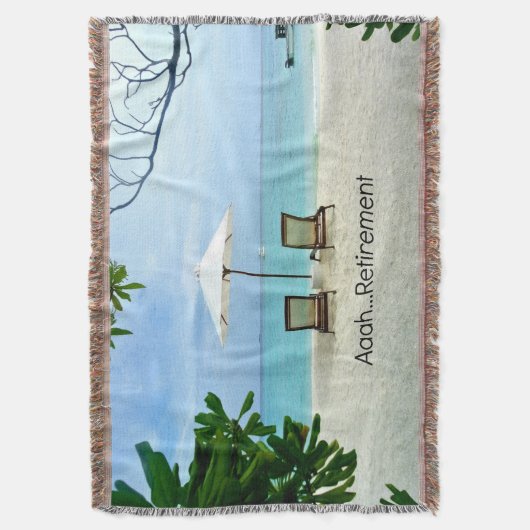 Ruhestand - Aaah...Rente Decke (Vorderseite Vertikal)